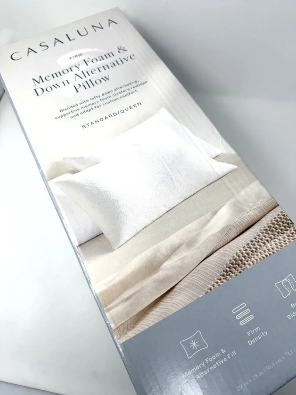 Target Casaluna™ Standard/Queen Medium/FirmDown Alternative Firm Bed Pillow
